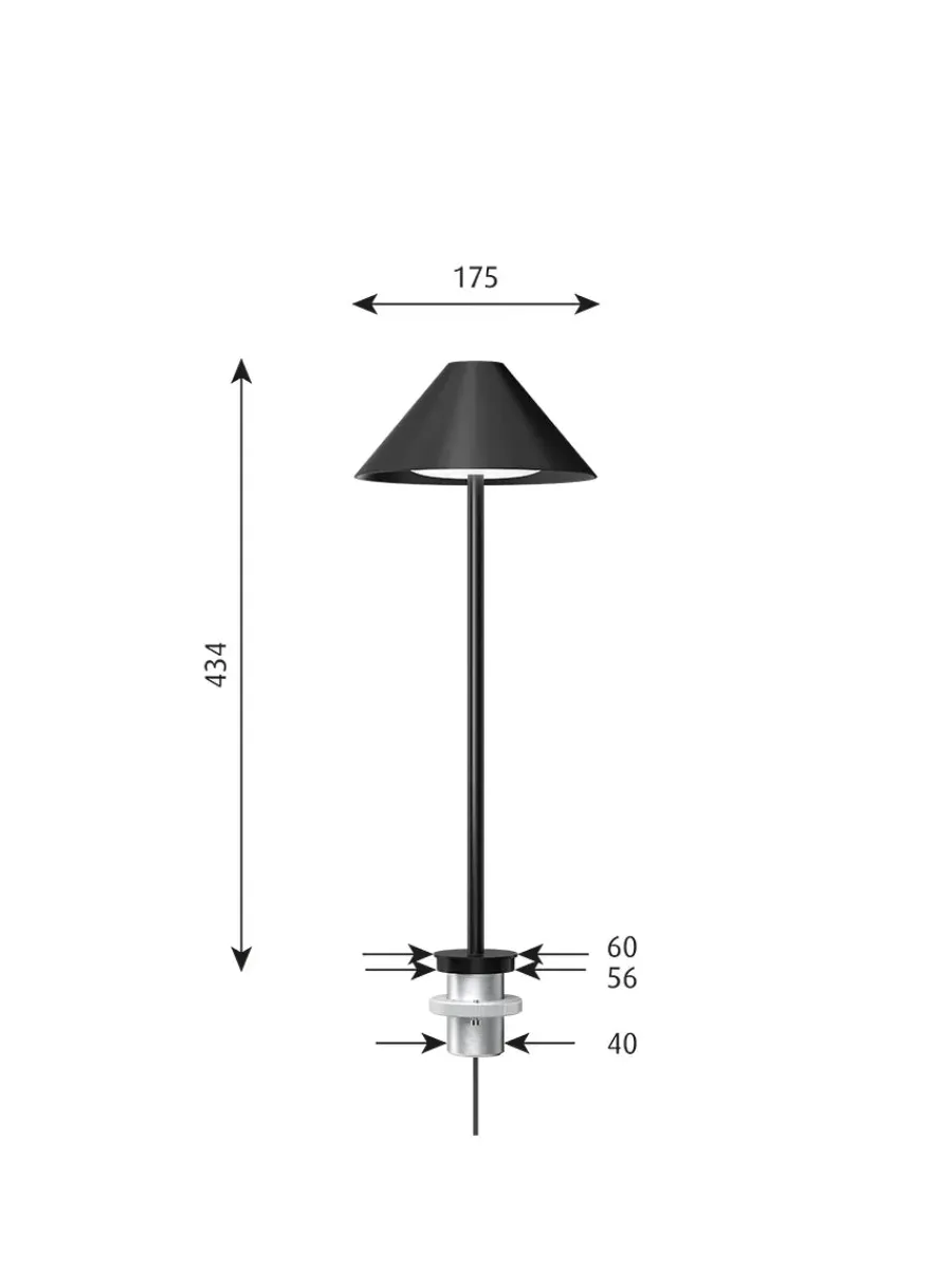 Keglen Bordlampe fra<Louis Poulsen Best