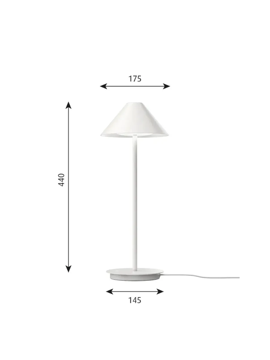 Keglen Bordlampe fra<Louis Poulsen Best