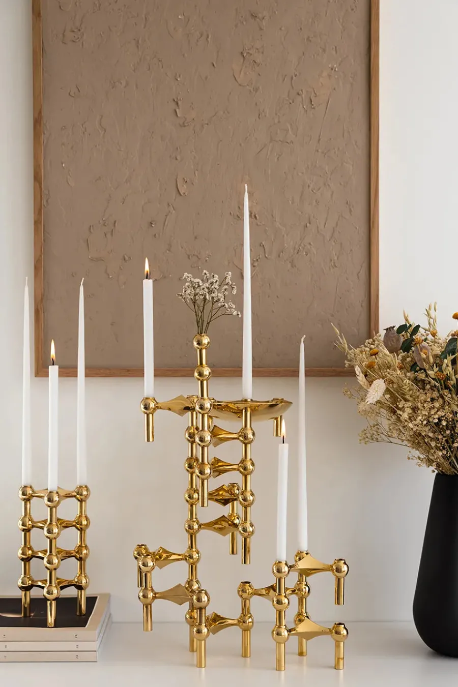 Kertelys til Nagel Lysestage, white fra<STOFF Nagel Best