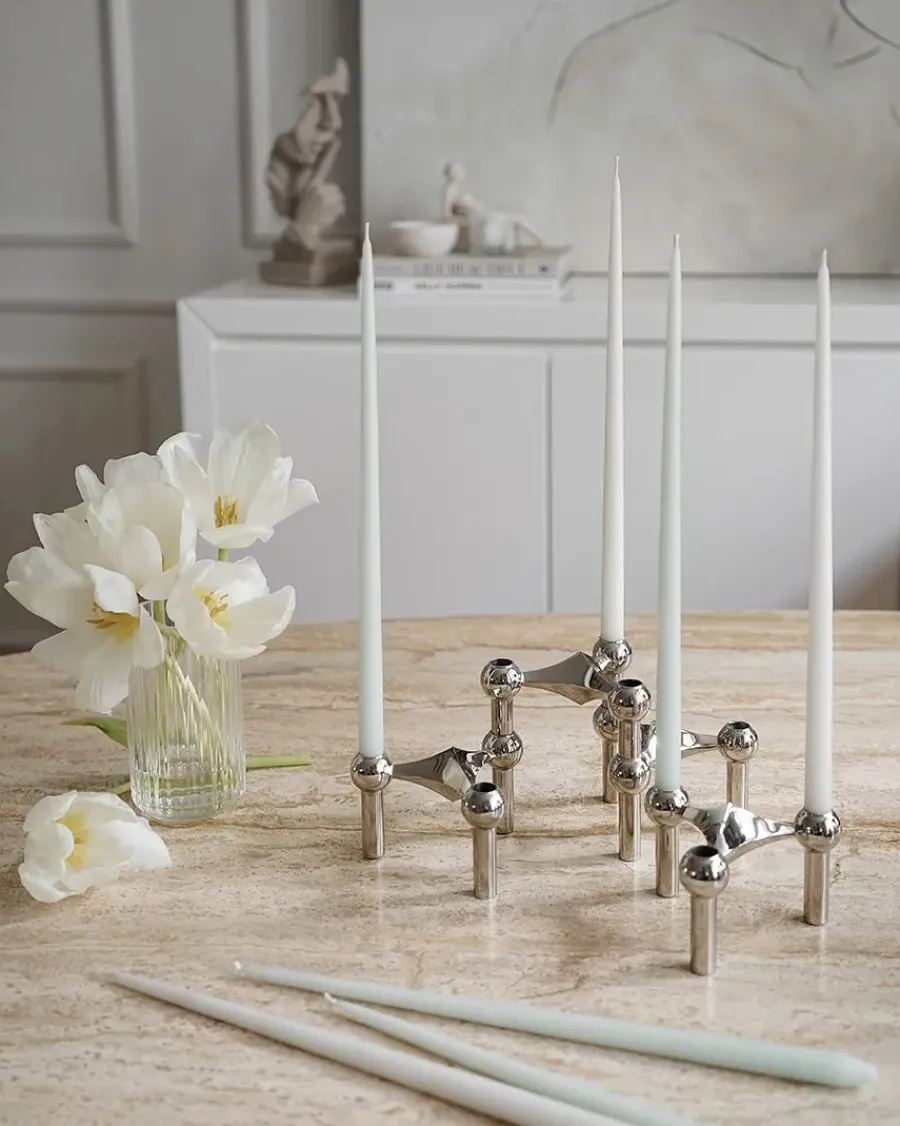 Kertelys til Nagel Lysestage, white fra<STOFF Nagel Best