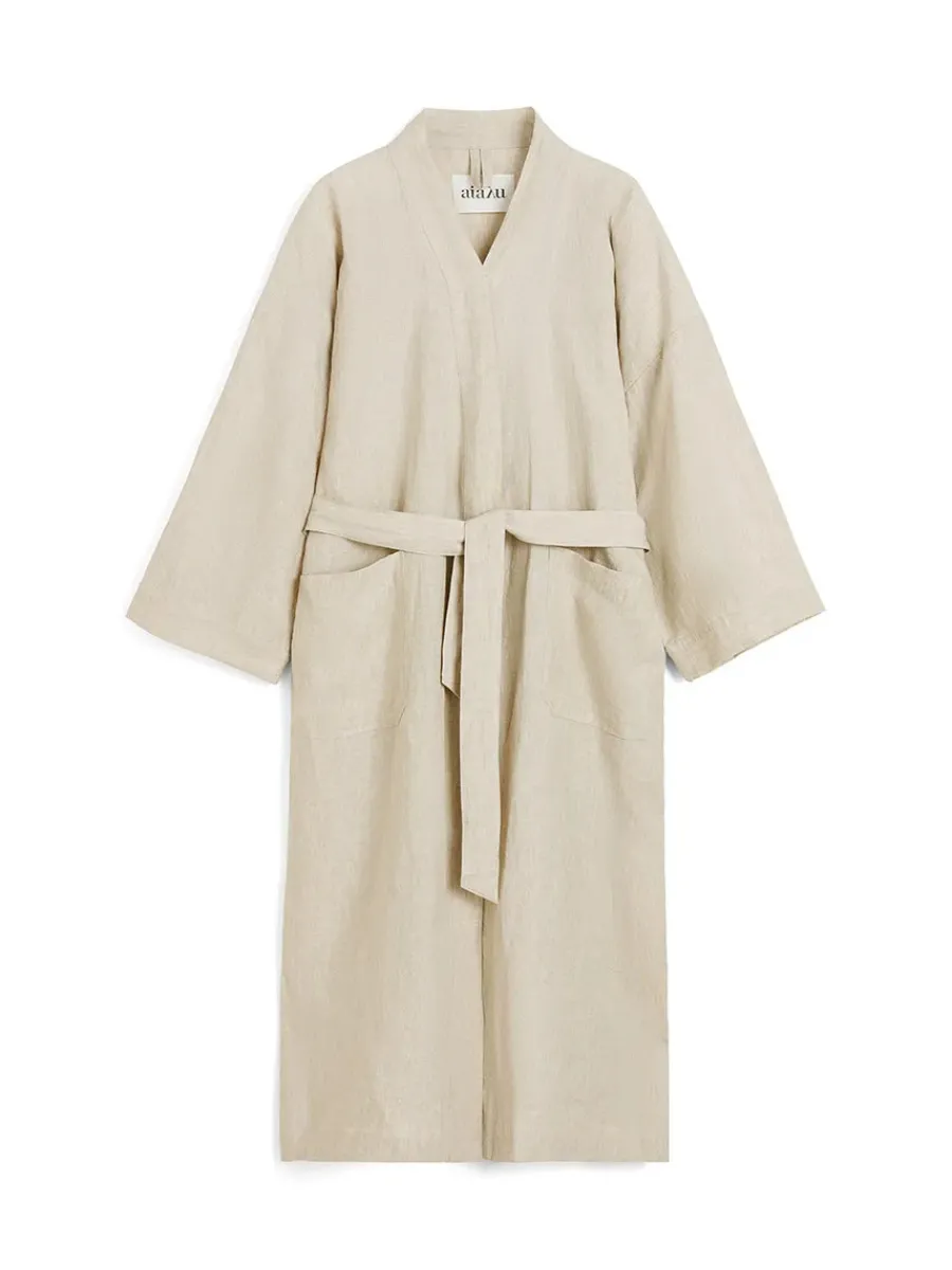 Kimono Linen, navy fra<Aiayu Discount