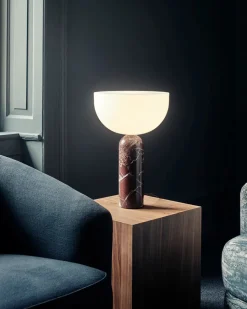 Kizu Bordlampe Large, Grey Marble fra<New Works Clearance
