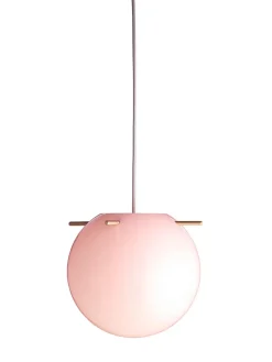 Koi Pendel, rose/brass Ø25 fra<Frandsen Hot