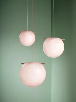Koi Pendel, rose/brass Ø19 fra<Frandsen New