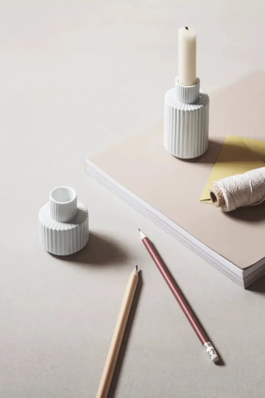 Kronelysestage fra<Lyngby Porcelæn New