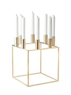 Kubus 8 Lysestage, guldbelagt fra<Audo Copenhagen New