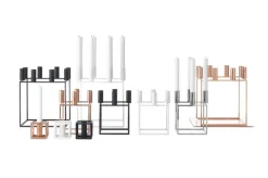 Kubus 1 Lysestage, hvid fra<Audo Copenhagen Hot