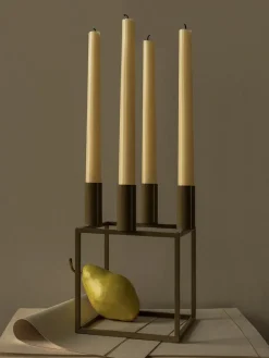 Kubus 4 Lysestage, ivory fra<Audo Copenhagen Clearance