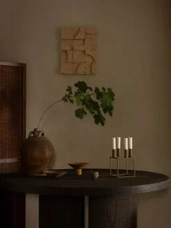 Kubus 4 Lysestage, ivory fra<Audo Copenhagen Clearance