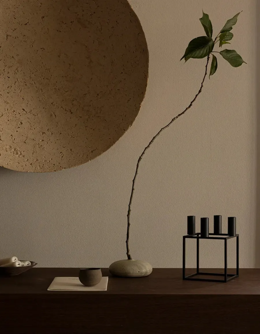 Kubus 4 Lysestage, ivory fra<Audo Copenhagen Clearance