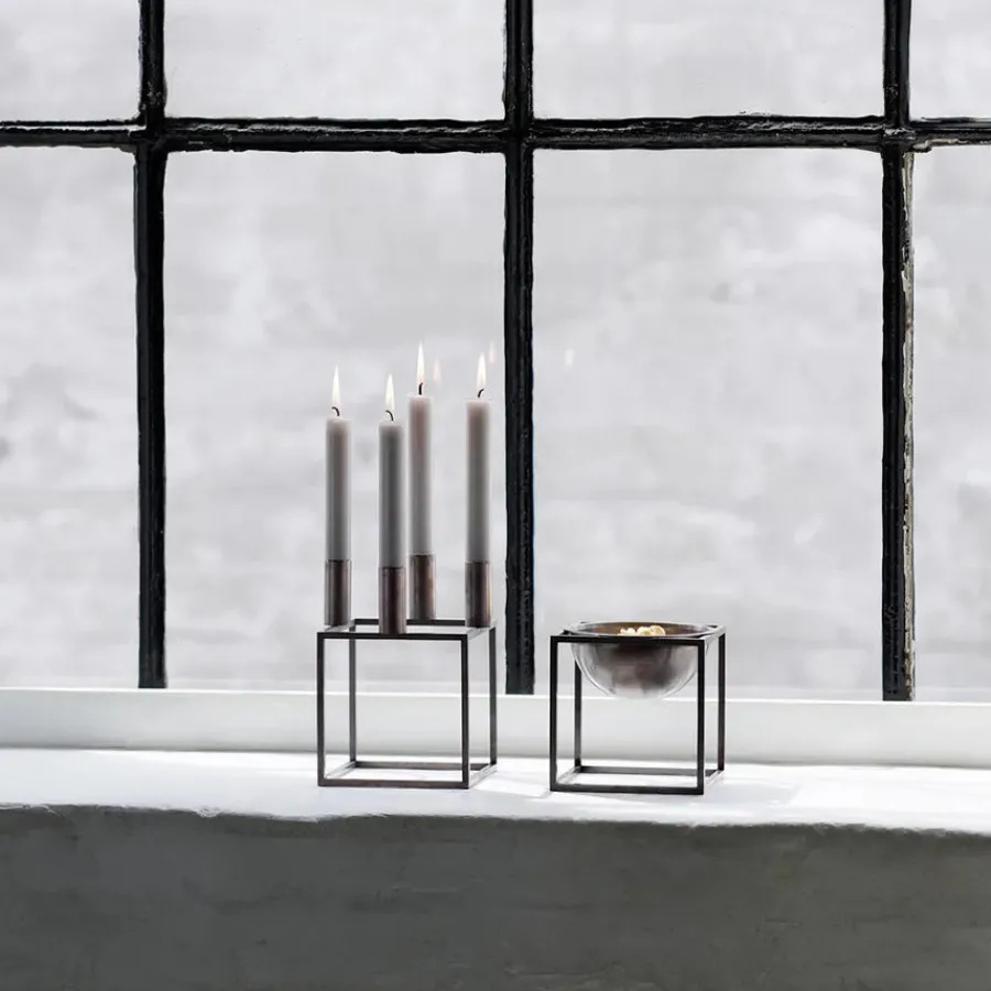 Kubus 4 Lysestage, ivory fra<Audo Copenhagen Clearance