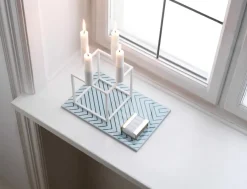 Kubus 4 Lysestage, olive fra<Audo Copenhagen New