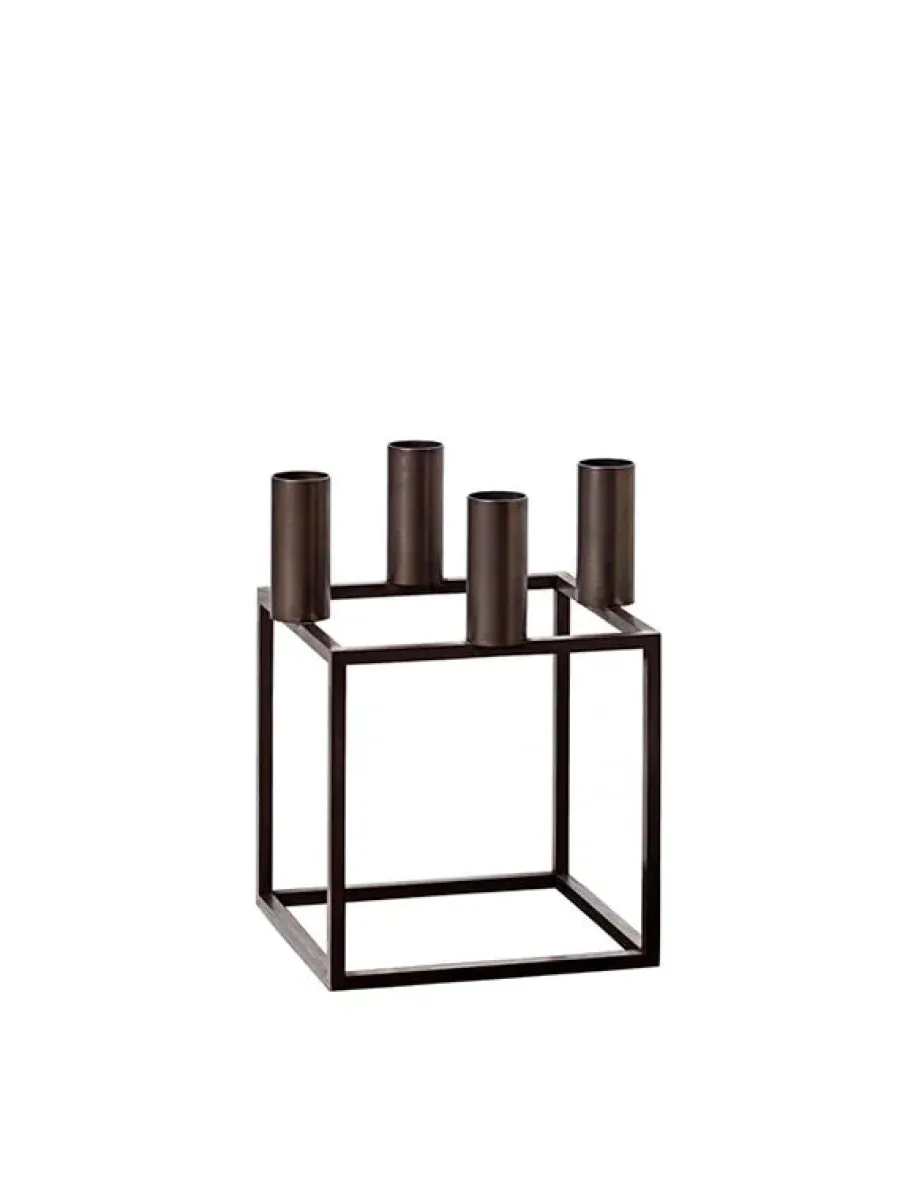 Kubus 4 Lysestage, olive fra<Audo Copenhagen New