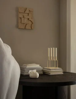 Kubus 4 Lysestage, sort fra<Audo Copenhagen New