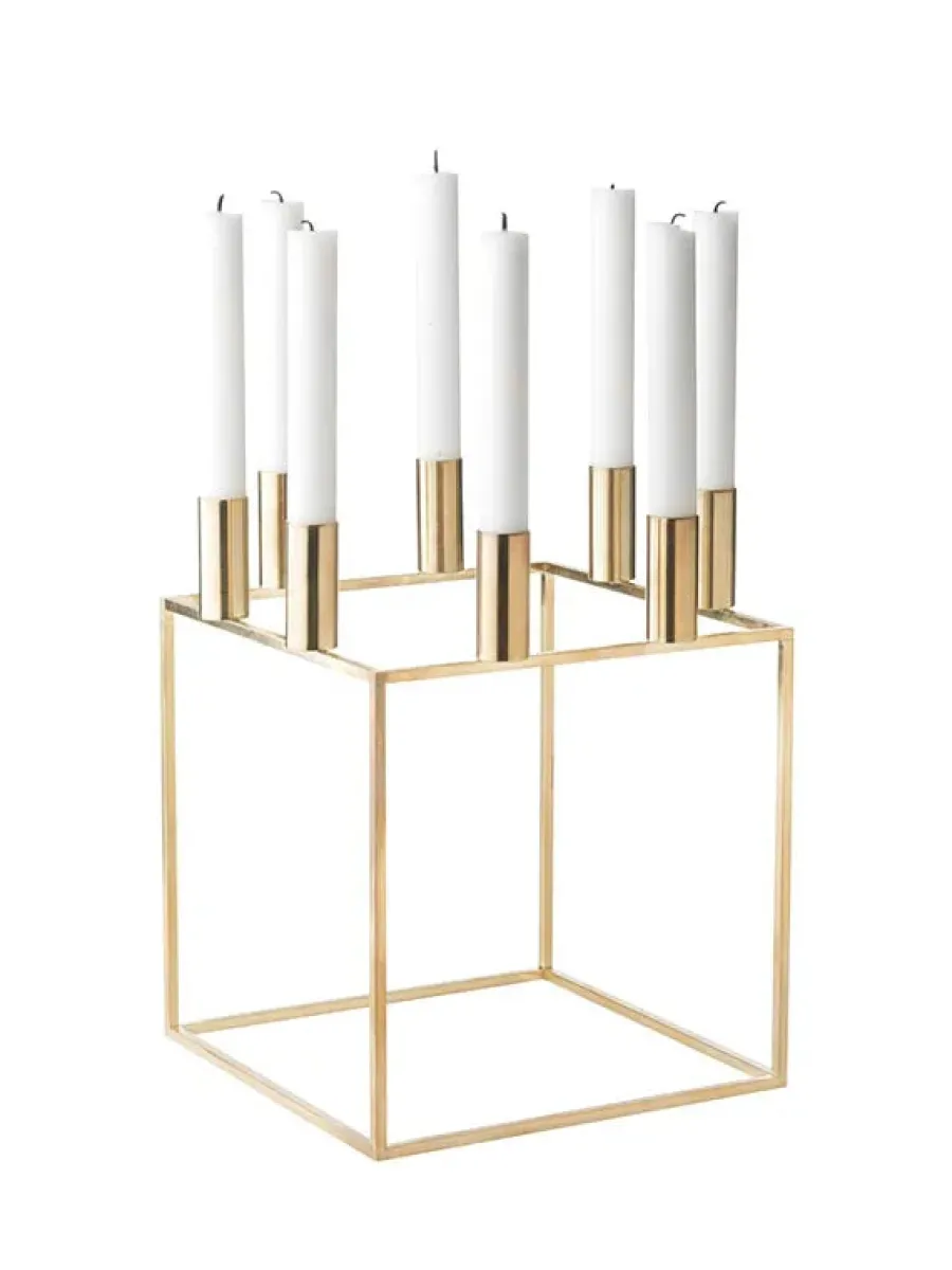 Kubus 8 Lysestage, sort fra<Audo Copenhagen New