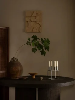 Kubus 4 Lysestage, zink fra<Audo Copenhagen Outlet