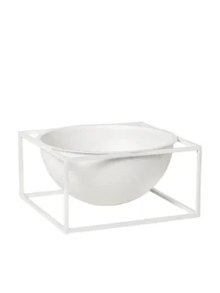 Kubus Bowl Centerpiece Large, hvid fra<Audo Copenhagen Hot