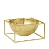 Kubus Bowl Centerpiece Large, guldbelagt fra<Audo Copenhagen Clearance