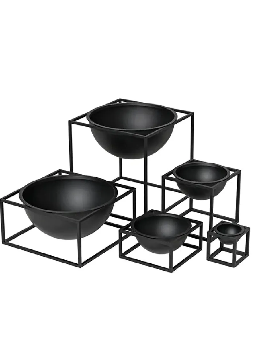 Kubus Bowl Mini sort fra<Audo Copenhagen Hot