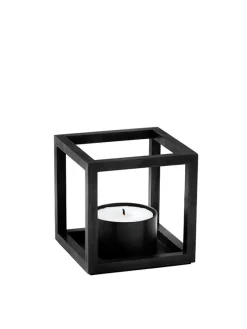 Kubus T Lysestage, sort fra<Audo Copenhagen New