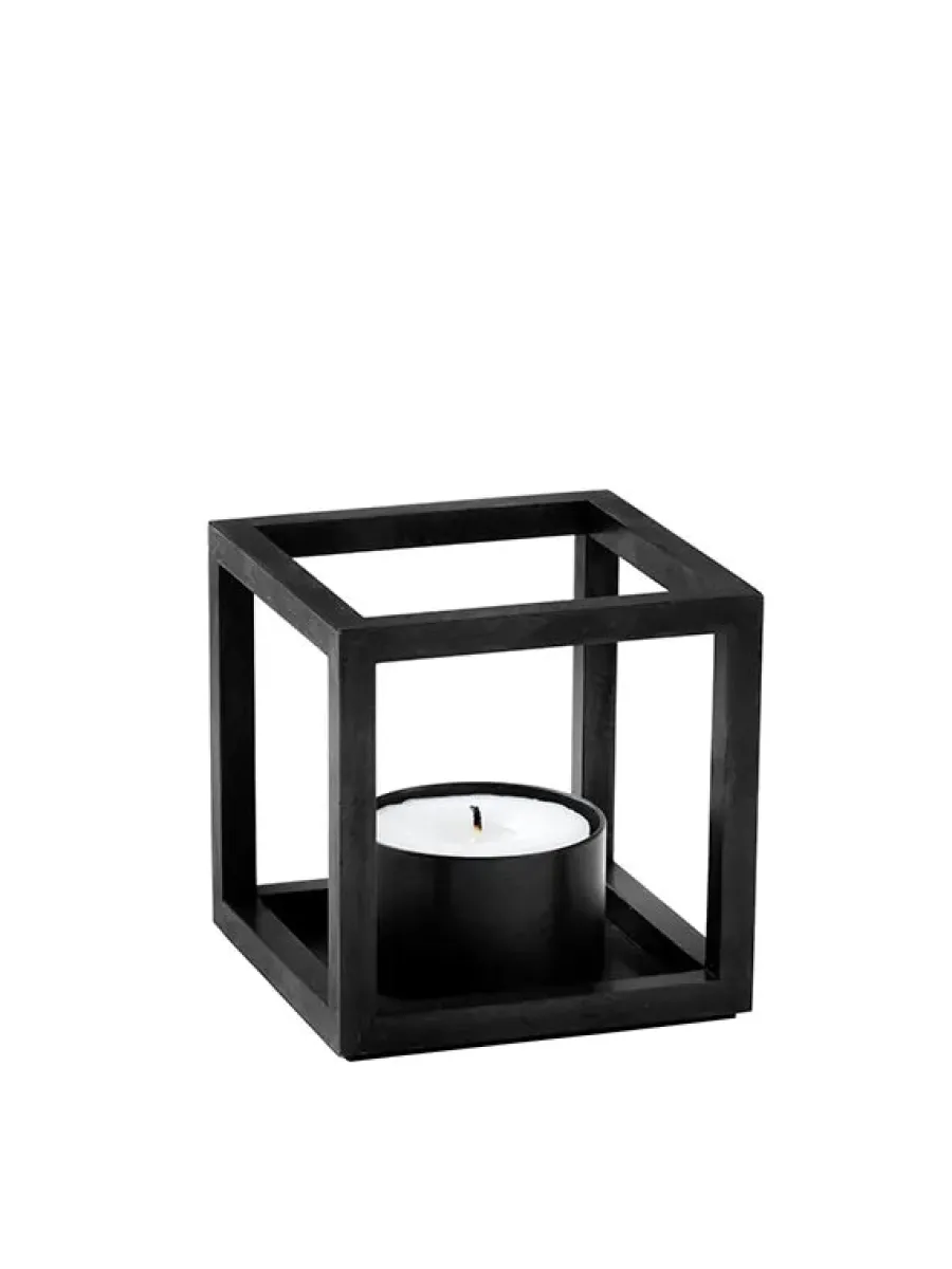 Kubus T Lysestage, sort fra<Audo Copenhagen New