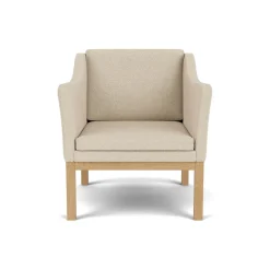 L46 MK155 lænestol, beige tekstil af Mogens Koch<FDB Møbler Hot