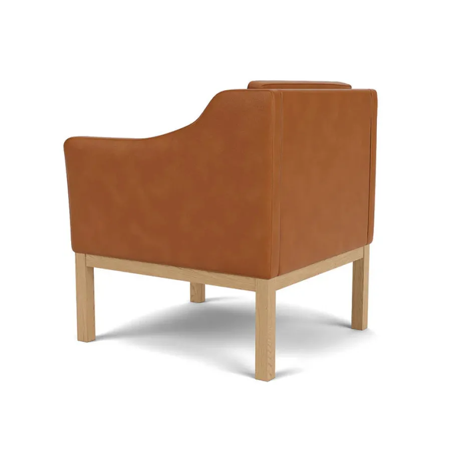 L46 MK155 lænestol, beige tekstil af Mogens Koch<FDB Møbler Hot