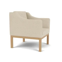 L46 MK155 lænestol, beige tekstil af Mogens Koch<FDB Møbler Hot