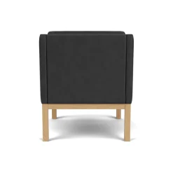 L46 MK155 lænestol, sort læder af Mogens Koch<FDB Møbler Sale