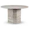 Lago Spisebord, travertin silver fra<Wabi Sabi Nordic Online