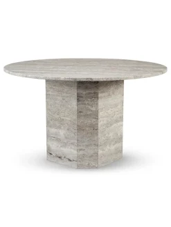 Lago Spisebord, travertin silver fra<Wabi Sabi Nordic Online