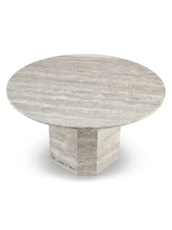 Lago Spisebord, travertin silver fra<Wabi Sabi Nordic Online