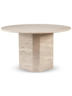 Lago Spisebord, travertin silver fra<Wabi Sabi Nordic Online