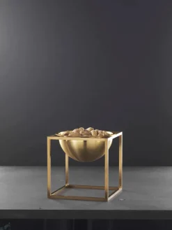 Lille Kubus Skål, guldbelagt fra<Audo Copenhagen Online