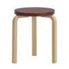 Limited Edition Stool 60, Mahogany Brown fra<Artek Clearance