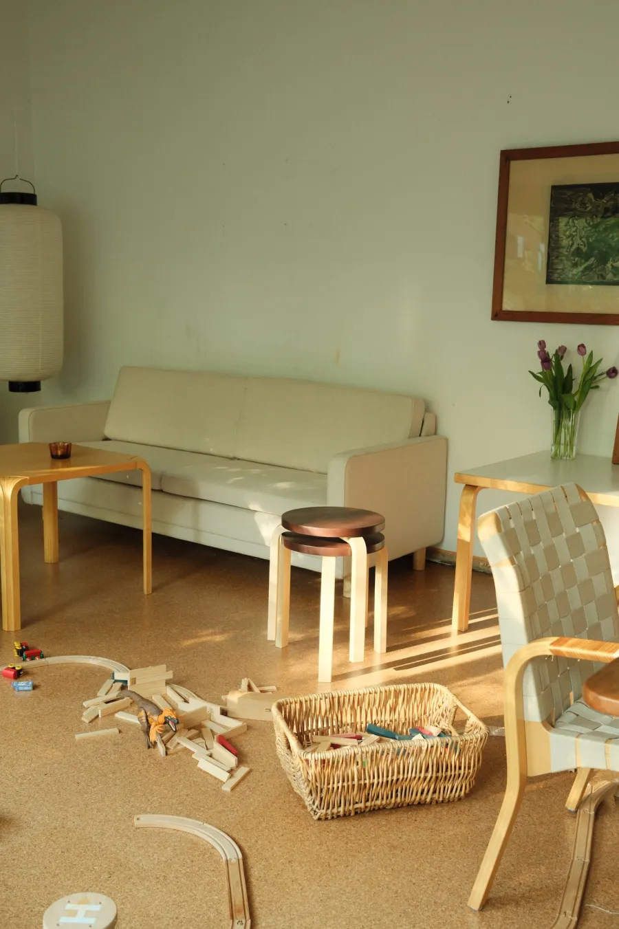 Limited Edition Stool 60, Mahogany Brown fra<Artek Clearance