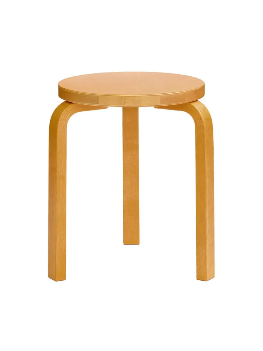 Limited Edition Stool 60, Mahogany Brown fra<Artek Clearance