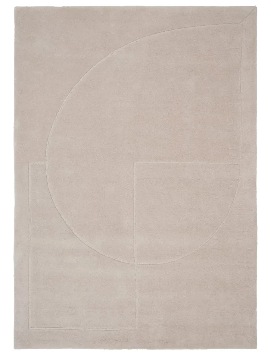 Lineal Poem Tæppe, Beige fra<Linie Design Clearance