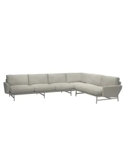 Lissoni PL117S Hjørnesofa, Clay 012 fra<Fritz Hansen