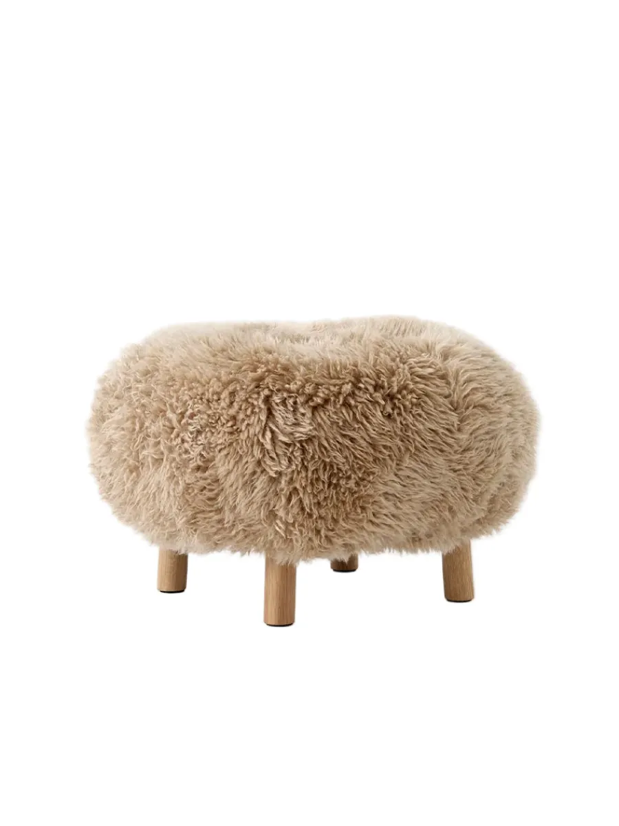 Little Petra Pouf, sheepskin honey 50 mm fra<&Tradition Discount