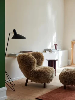 Little Petra Pouf, sheepskin honey 50 mm fra<&Tradition Discount