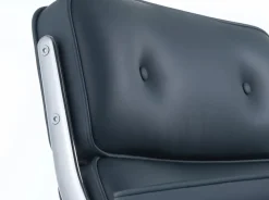 Lobby Chair ES 104 kontorstol, sort læder fra<Vitra Sale