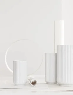 Lyngbyvasen blå glas fra<Lyngby Porcelæn Best