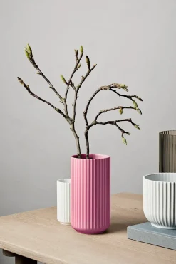 Lyngbyvasen blå glas fra<Lyngby Porcelæn Best