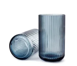 Lyngbyvasen blå glas fra<Lyngby Porcelæn Best