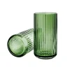Lyngbyvasen i grøn glas fra<Lyngby Porcelæn Best