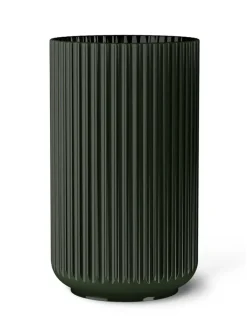Lyngbyvasen i grøn glas fra<Lyngby Porcelæn Best