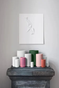 Lyngbyvasen i mørk grøn, H31 cm fra<Lyngby Porcelæn New