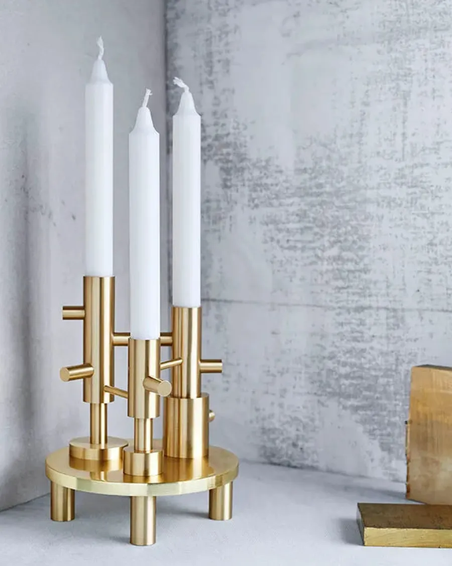 Lysestage large messing af Jaime Hayon<Fritz Hansen