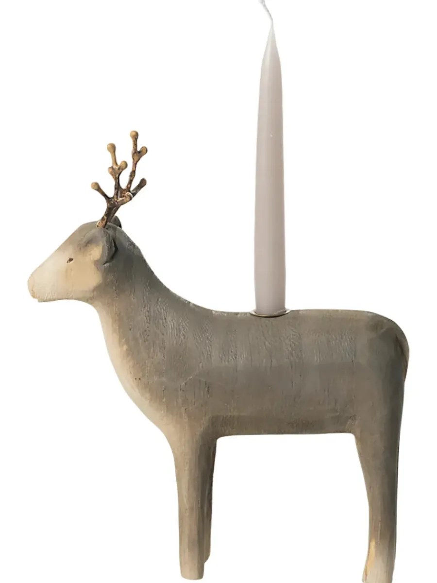 Lysestage Rensdyr, mellem fra<Maileg Online